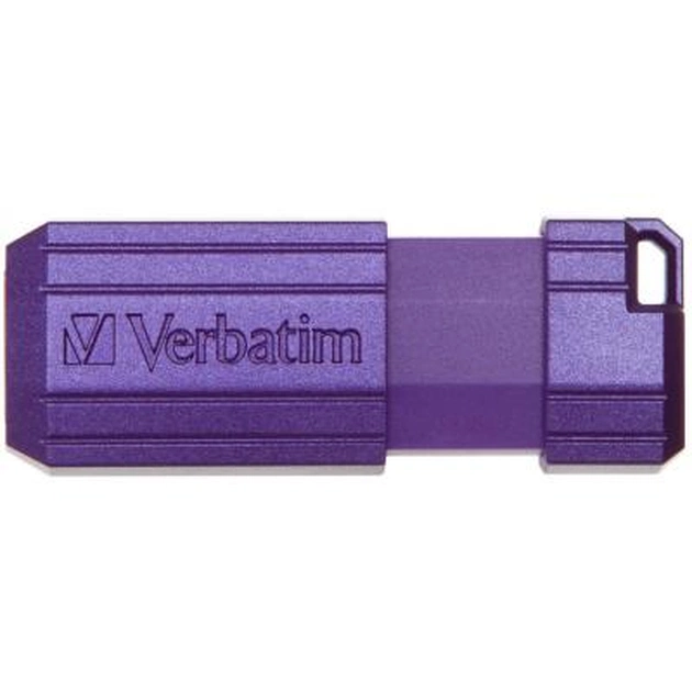 USB флеш накопичувач Verbatim 16GB Store 'n' Go PinStripe Violet USB 2.0 (49058) - изображение 1