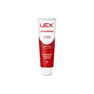 Інтимний гель-змазка Lex Condoms Strawberry Зволожуючий З ароматом полуниці 100 мл (7640341151929) зображення 1