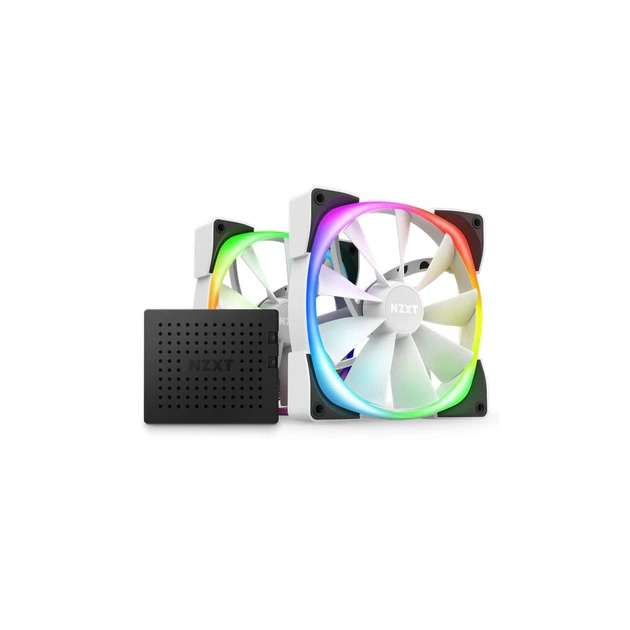 Кулер до корпусу NZXT AER RGB 2 - Twin Starter - White (HF-2814C-DW) - изображение 1