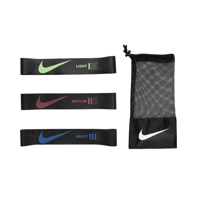 Еспандер Nike Resistance Bands Mini 3 PK NS чорний 3 шт N.100.6723.013.NS (887791406569) - изображение 1