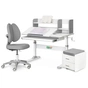Парта з кріслом ErgoKids (L) + тумба (TH-330 + Y-412 Lite + BD C3_GREY) - зменшене зображення 1