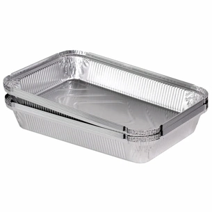 Контейнер для продуктів одноразовий PRO service алюмінієвий прямокутний SP88L 2000 мл 50 шт. (4823071632248) зображення 1