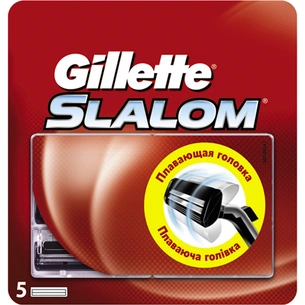 Змінні касети Gillette Slalom 5 шт (3014260286545) зображення 1