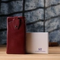 Гаманець ST Leather Шкіряний з відділенням під телефон Бордовий (23102) - зменшене зображення 11