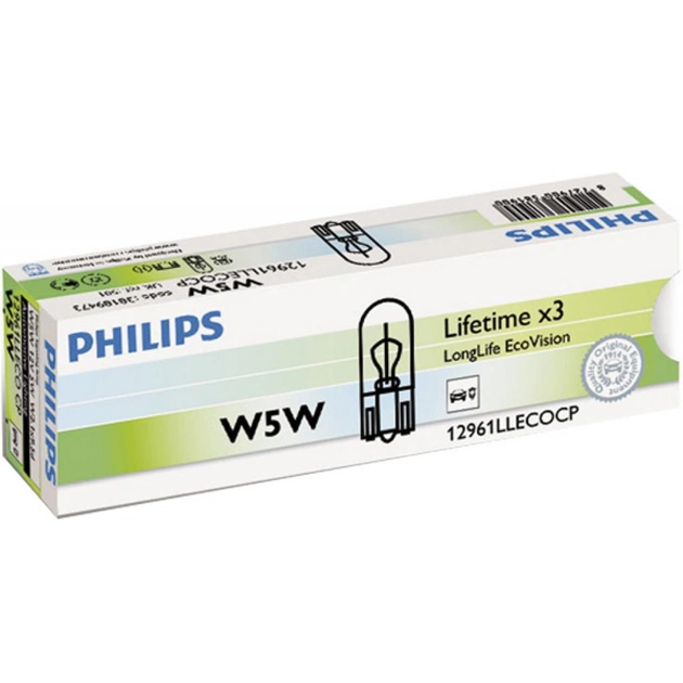 Автолампа Philips 5W (12961 LLECO CP) - изображение 1
