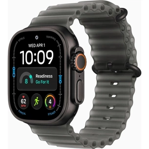 Смарт-часы Apple Watch Ultra 4 GPS + Cellular 49mm Black Titanium Case with Translucent Black Ocean Band (MJAY4QI/A) изображение 1
