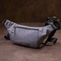 Сумка Vintage Бананка нейлон Сіра (20638) - зменшене зображення 9
