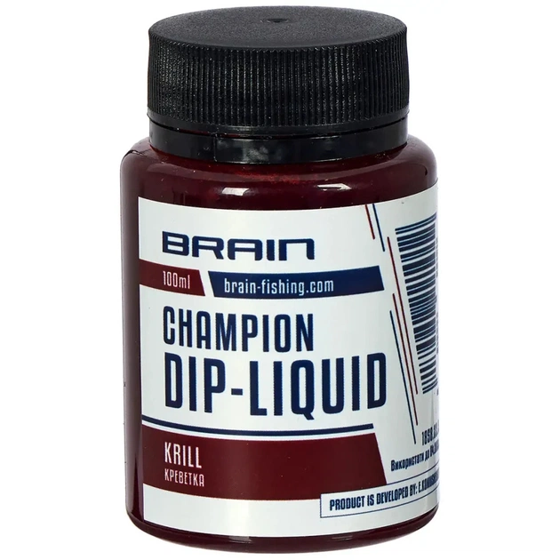 Дип-ликвид Brain fishing Champion Krill (креветка) 100ml (1858.22.21) - изображение 1