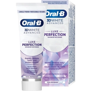 Зубна паста Oral-B 3D White Advanced Luxe Perfection Прохолода перцевої м'яти 75 мл (8700216922784) picture 1