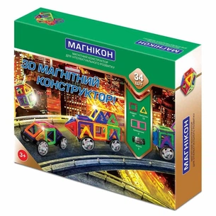 Конструктор Магнікон 34 деталей (MK-34) зображення 1