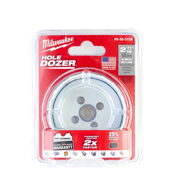 Коронка Milwaukee Bi-Metal 68мм (49560159) - picture 2