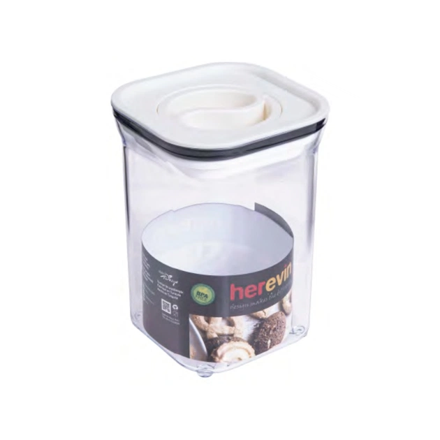 Пищевой контейнер Herevin Canister-Vacuum Lid-White вакумна кришка 1.1 л (161214-004) - изображение 1