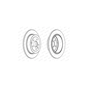 Гальмівний диск FERODO DDF1578C зображення 1