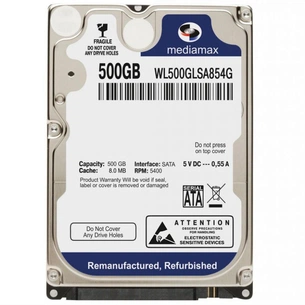 Жорсткий диск для ноутбука 2.5" 500GB Mediamax (# WL500GLSA854G #) зображення 1