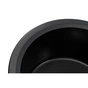 Мийка кухонна GRANADO RONDA black shine з сифоном (470*490mm.) (gr2201) - зменшене зображення 4