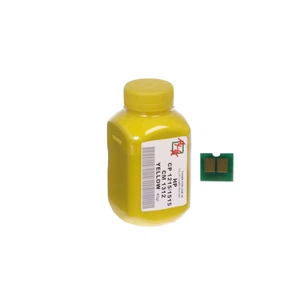 Тонер AHK HP CLJ CP1215/CP1515/CM1312 40г Yellow + chip (1500160) зображення 1
