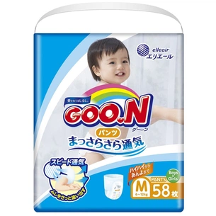 Підгузки GOO.N Трусики 6-12 кг M, унісекс, 58 шт (843095) зображення 1