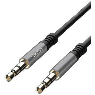Кабель мультимедійний 3.5mm M to 3.5mm M 1.0m black XO (XO-NB121) зображення 1