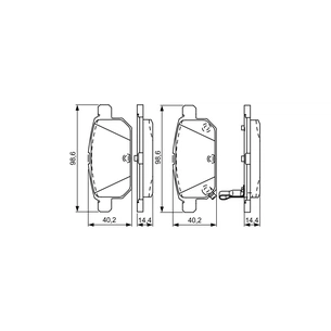 Гальмівні колодки Bosch 0 986 495 301 зображення 1