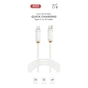 Дата кабель USB-C to Lightning 1.0m 27W white XO (XO-CB-300CL-WH) - зменшене зображення 4
