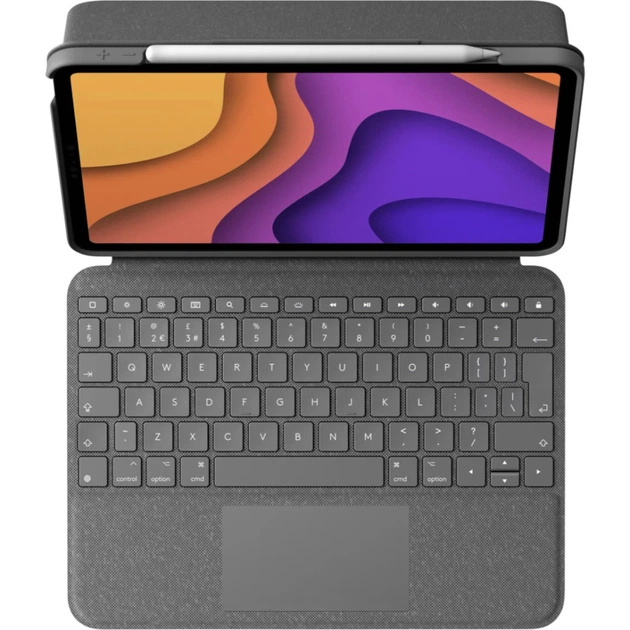 Чохол до планшета Logitech Folio Touch for iPad Air (4th gen) - OXFORD GREY - UK (L920-009968) - зображення 2
