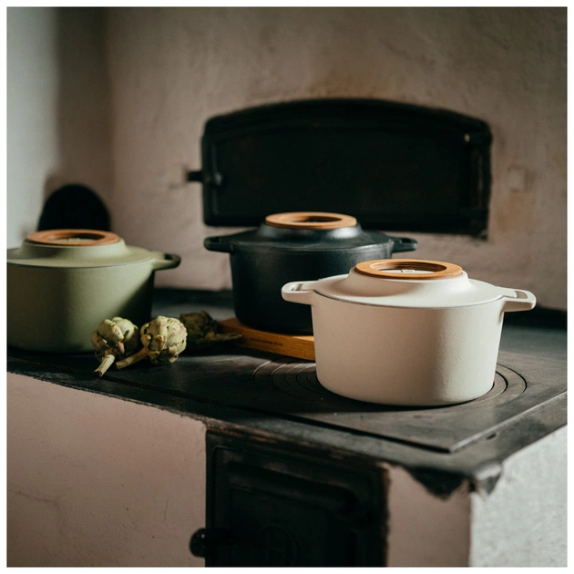 Каструля Fiskars Norden Limited Colour Edition чавунна 4 л колір береза (1071127) - picture 9