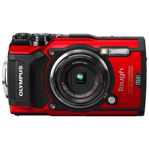 Цифровий фотоапарат Olympus TG-5 Red (Waterproof - 15m; GPS; 4K; Wi-Fi) + case (V104190RE010) зображення 1