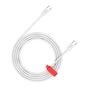 Дата кабель USB-C to USB-C 1.2m CC100AB 100W Braided White Canyon (CND-CC100AB12W) - зменшене зображення 1