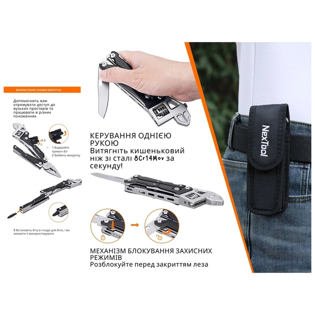 Мультитул NexTool Wrench W4 (NE20362A) - изображение 10