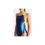 Купальник Arena Breath Swimsuit V Back Lb 008330-760 чорний, жовтий, зелений, синій 40 (3468337422051) - уменьшенное изображение 3