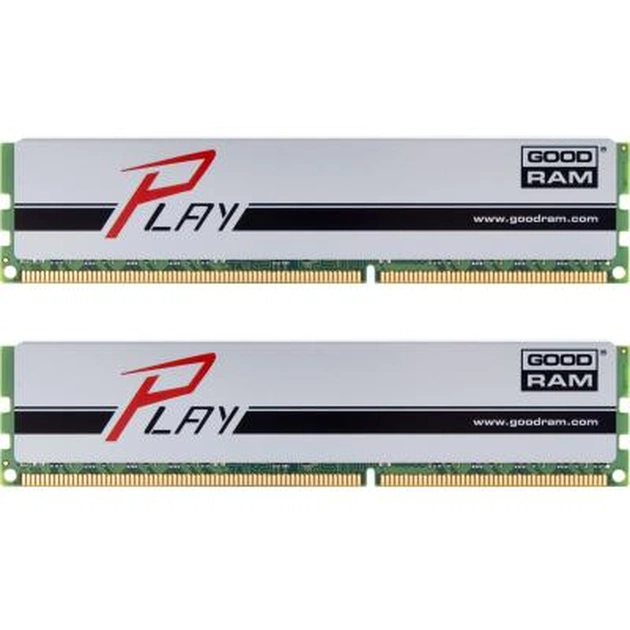 Модуль пам'яті для комп'ютера DDR3 8GB (2x4GB) 1866 MHz PLAY Silver Goodram (GYS1866D364L9AS/8GDC) - зображення 1