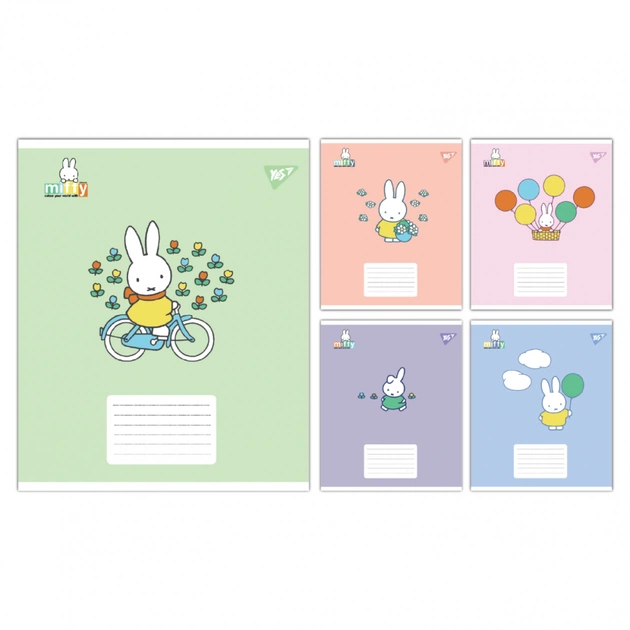 Тетрадь Yes Miffy Playfull А5 24 листов линия (767637) - изображение 1