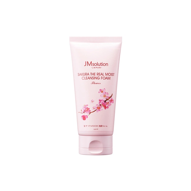 Пінка для вмивання JMsolution Sakura The Real Moist Cleansing Foam 120 мл (8809505547216) - изображение 1