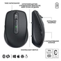Мишка Logitech MX Anywhere 3S for Business Wireless/Bluetooth + Mouse Pad Studio Series Graphite (MX910-006958) - зменшене зображення 6