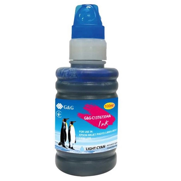 Чернила G&G Epson L800 light cyan, контейнер 100мл (G&G-C13T67354A) - изображение 1