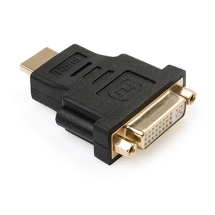 Перехідник HDMI AM to DVI 24+5 F Vinga (VCPAHDMIM2DVIFBK) зображення 1