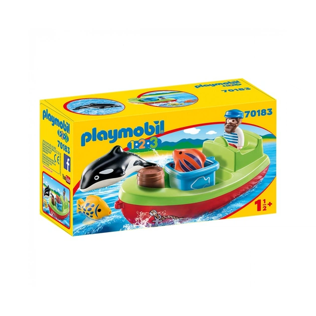 Конструктор Playmobil Рибак з човном (6336520) - изображение 1