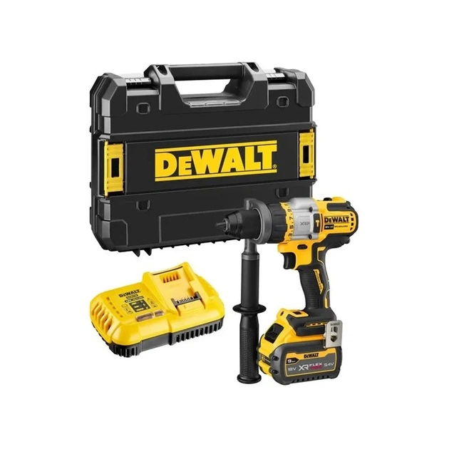 Шуруповерт DeWALT XR Li-lon 18 В, 2 АКБ + ЗП, кейс TSTAK (DCD999X1) - изображение 1