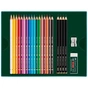 Олівці кольорові Faber-Castell Polychromos 17 кольорів з аксесуарами у картонній подарунковій коробці (210052) (32668) - зменшене зображення 2