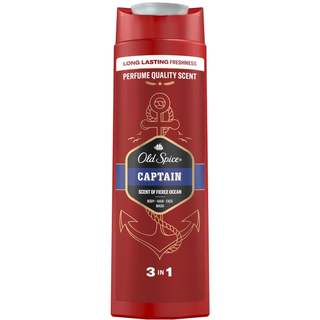 Гель для душу Old Spice Captain 400 мл (8001090965615/8700216859820) - picture 2