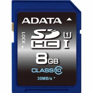 Карта пам'яті ADATA 8GB SDHC class 10 UHS-1 (ASDH8GUICL10-R) зображення 1