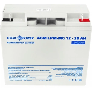 Батарея до ДБЖ LogicPower LPM MG 12В 20Ah (6556) зображення 1