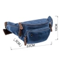 Сумка Vintage Поясна текстильна Синя (20173) - зменшене зображення 4