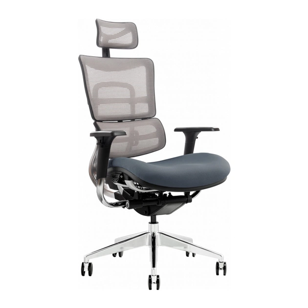 Офісне крісло GT Racer X-802 Bright Gray (X-802 Bright Gray (W-20 B-40)) - зображення 1