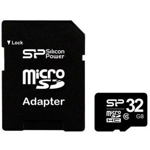 Карта пам'яті Silicon Power 32Gb microSDHC class 10 (SP032GBSTH010V10-SP) зображення 1