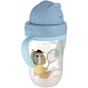 Поїльник-непроливайка Canpol babies Bonjour Paris з трубочкою і обтяжувачем 270 мл Синя (56/607_blu) - зменшене зображення 3