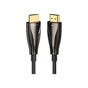 Кабель мультимедійний HDMI to HDMI 30.0m V2.0 Optical 4K 60Hz 18Gbps Dolby 7.1 PVC Black Zinc Alloy Vention (ALABT) - зменшене зображення 2