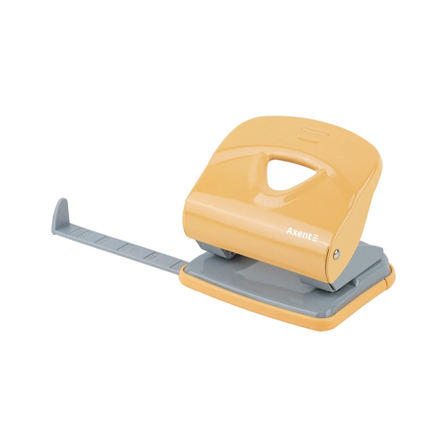 Діркопробивач Axent Exakt-2 металевий, 30арк, Earth colors жовтий (3930-26-A) - picture 3