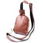 Сумка Vintage Компактна жіноча через плече на два відділення з екошкіри Коричнева (22783) - зменшене зображення 2