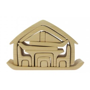 Конструктор Nic дерев'яний Все в будинку натуральний (NIC523264) зображення 1